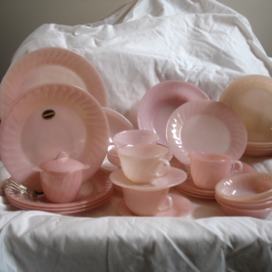 Fire King Pink Swirl